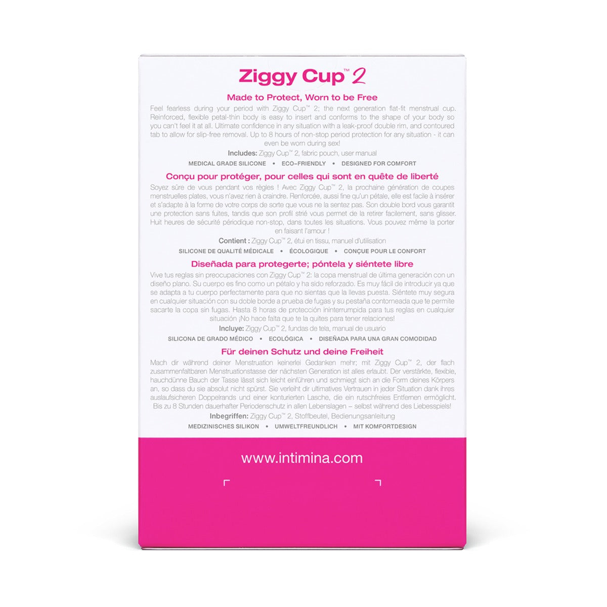 Intimina - Ziggy Cup 2 Menstruation Set