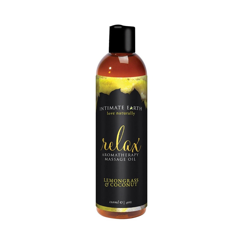 Intimate Earth - Relaxing Aromatherapy Massage Oil Coconut & Lemongrass 120 ml