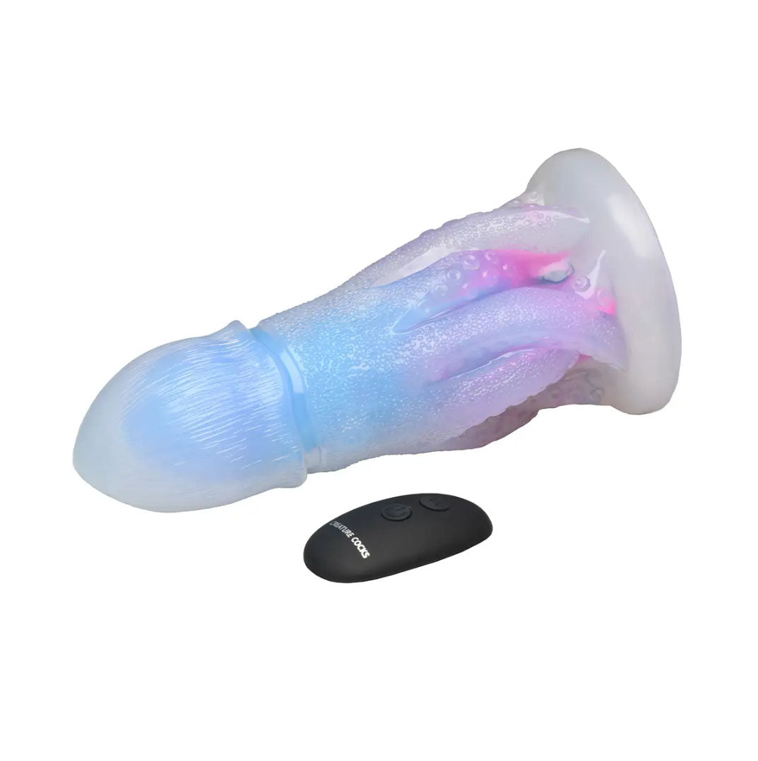 Creature Cocks - Cocktopus 8.2-inch Glow Dildo with Remote