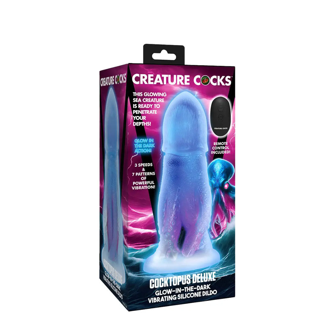 Creature Cocks - Cocktopus 8.2-inch Glow Dildo with Remote