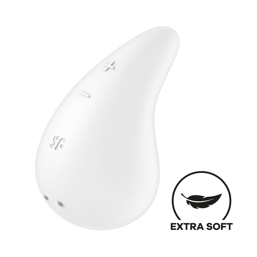Satisfyer - Dew Drop Clitoral Lay-On Vibrator White