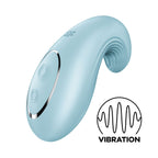Satisfyer - Dipping Delight Clitoral Lay-on Vibrator Light Blue
