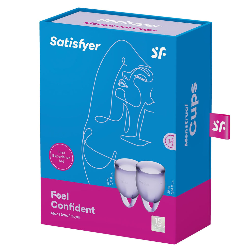 Satisfyer - Feel Confident 2-pc Menstrual Cup Purple