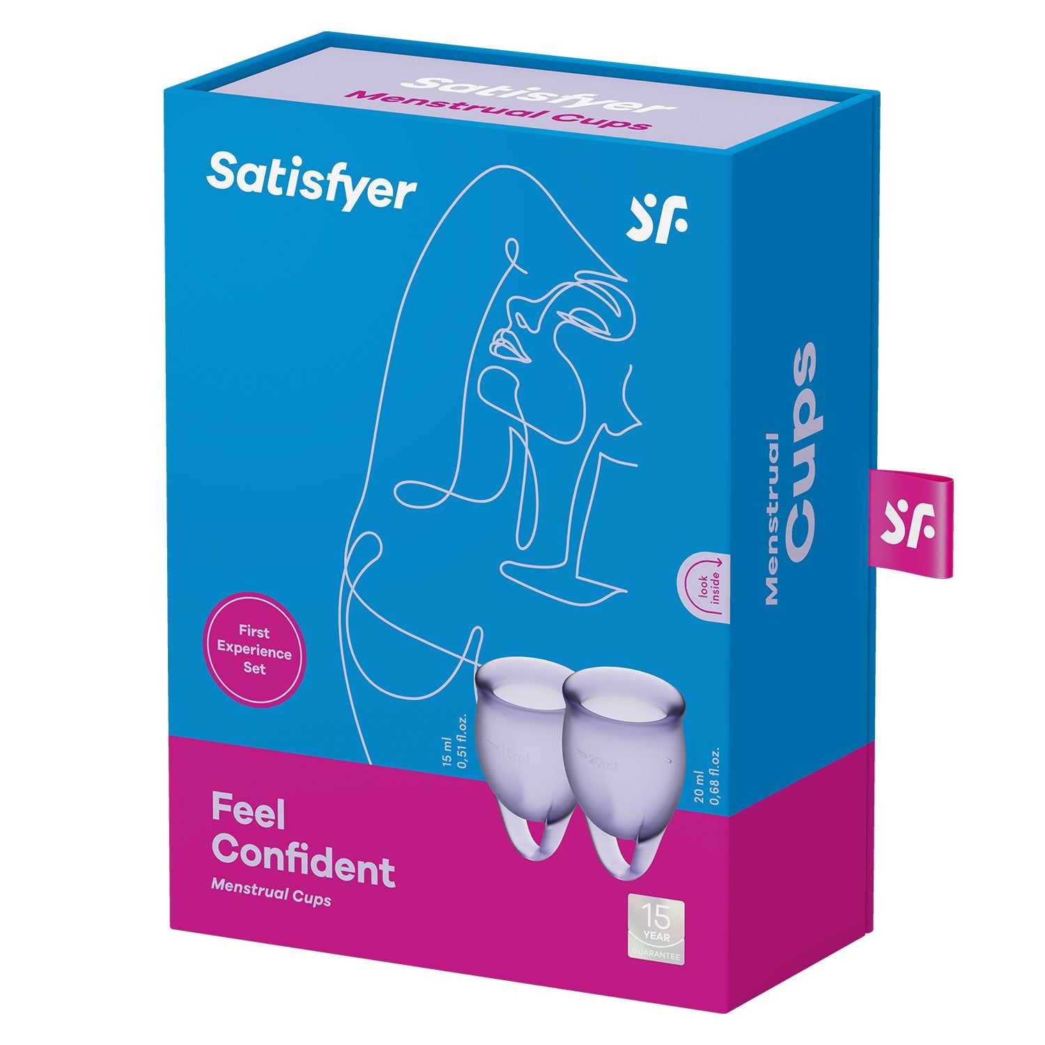 Satisfyer - Feel Confident 2-pc Menstrual Cup Purple