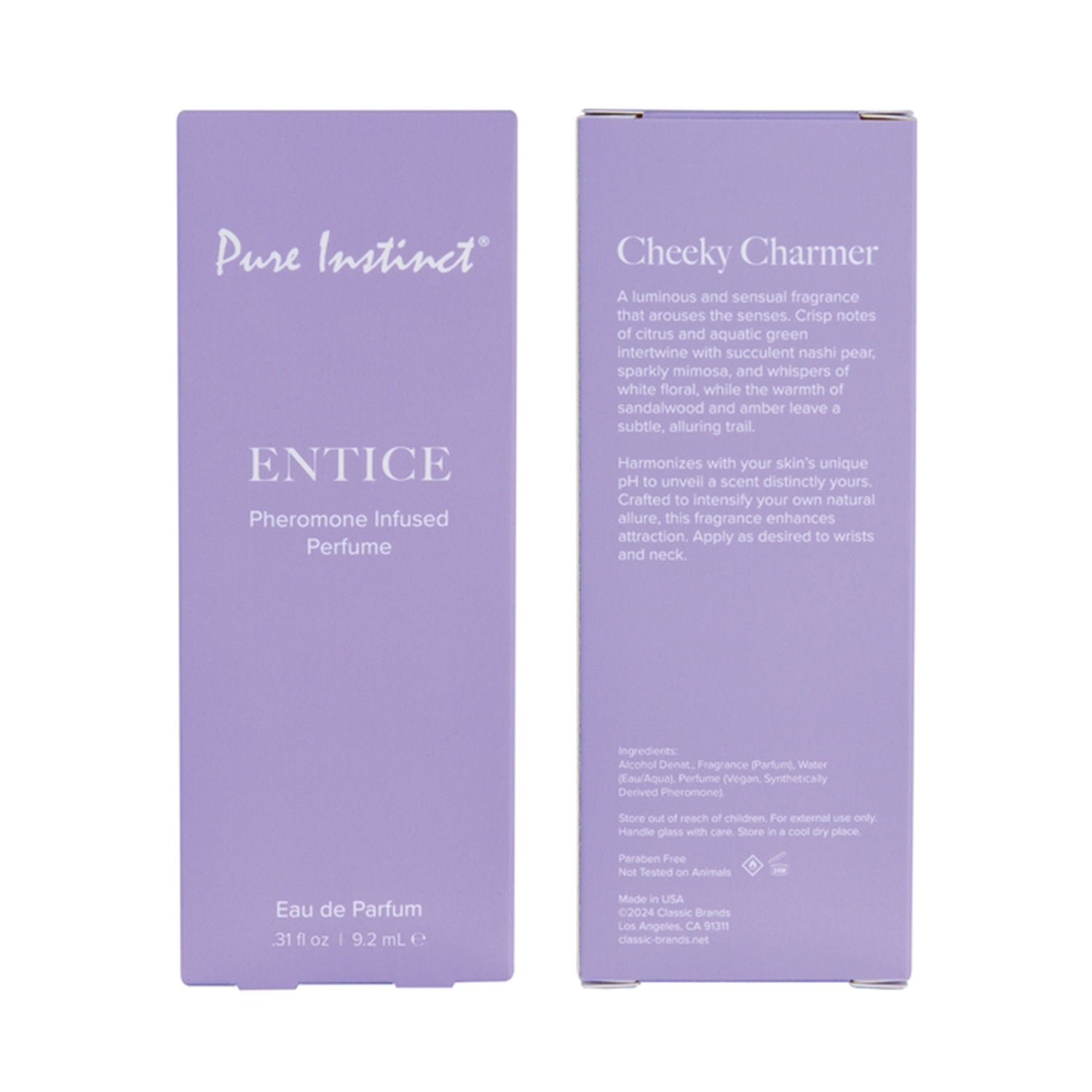 Pure Instinct - Pheromone Infused Perfume Spray Entice 9.2 ml