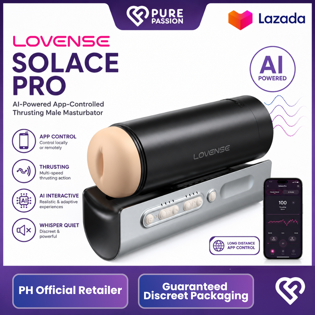 Lovense Solace Pro Automatic Thrusting Male Masturbator - App-Controlled Pleasure