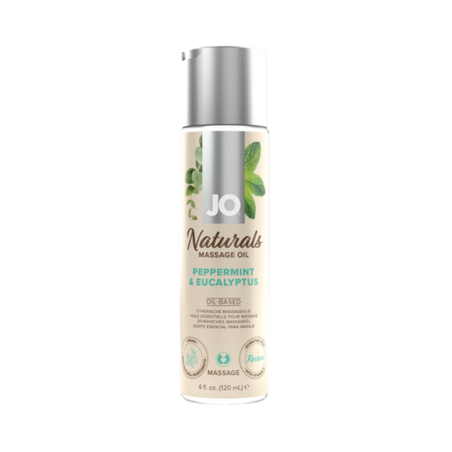 JO Naturals - Peppermint & Eucalyptus Massage 120 mL