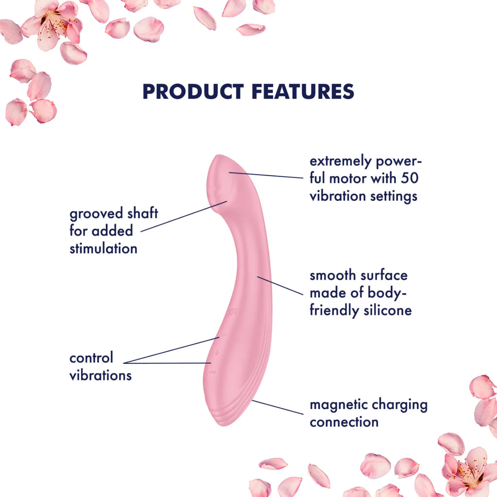 Satisfyer G-Force Silicone G-Spot Vibrator – Pink
