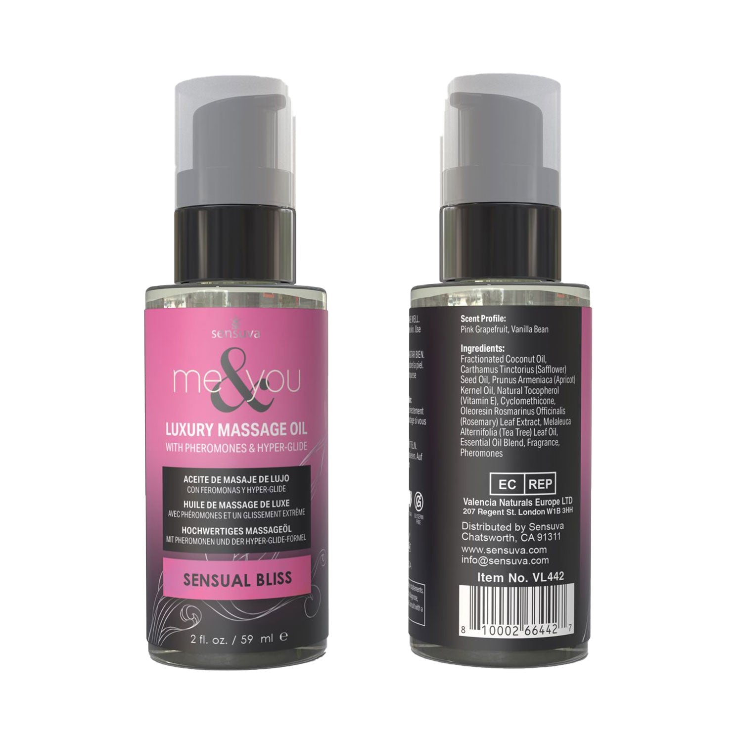 Sensuva - Me and You Massage Oil Sensual Bliss 59 ml