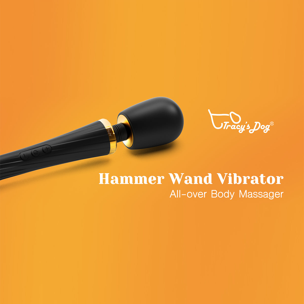 Tracy's Dog - Hammer Wand Clitoral Vibrator (Black)