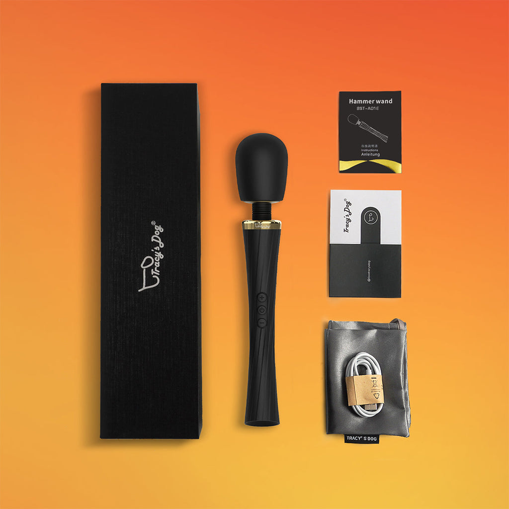 Tracy's Dog - Hammer Wand Clitoral Vibrator (Black)