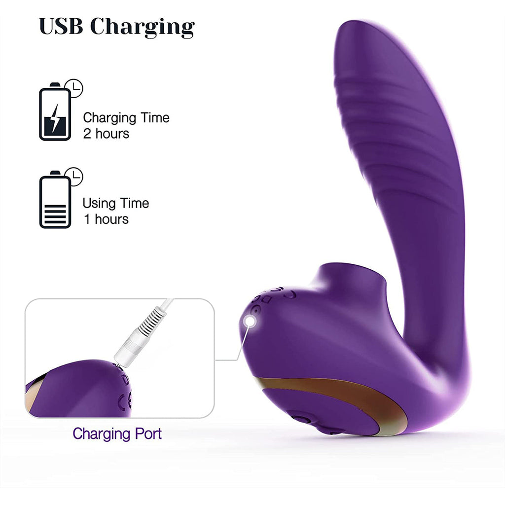 Tracy's Dog - OG 2 Clitoral Sucking and G-spot Vibrator (Purple)