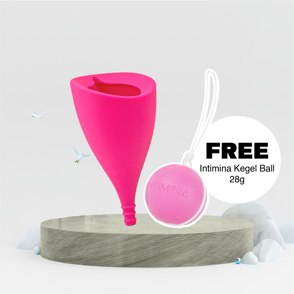 Intimina - Lily Size B Menstruation Cup (With Free Laselle Kegel Ball 28 g)