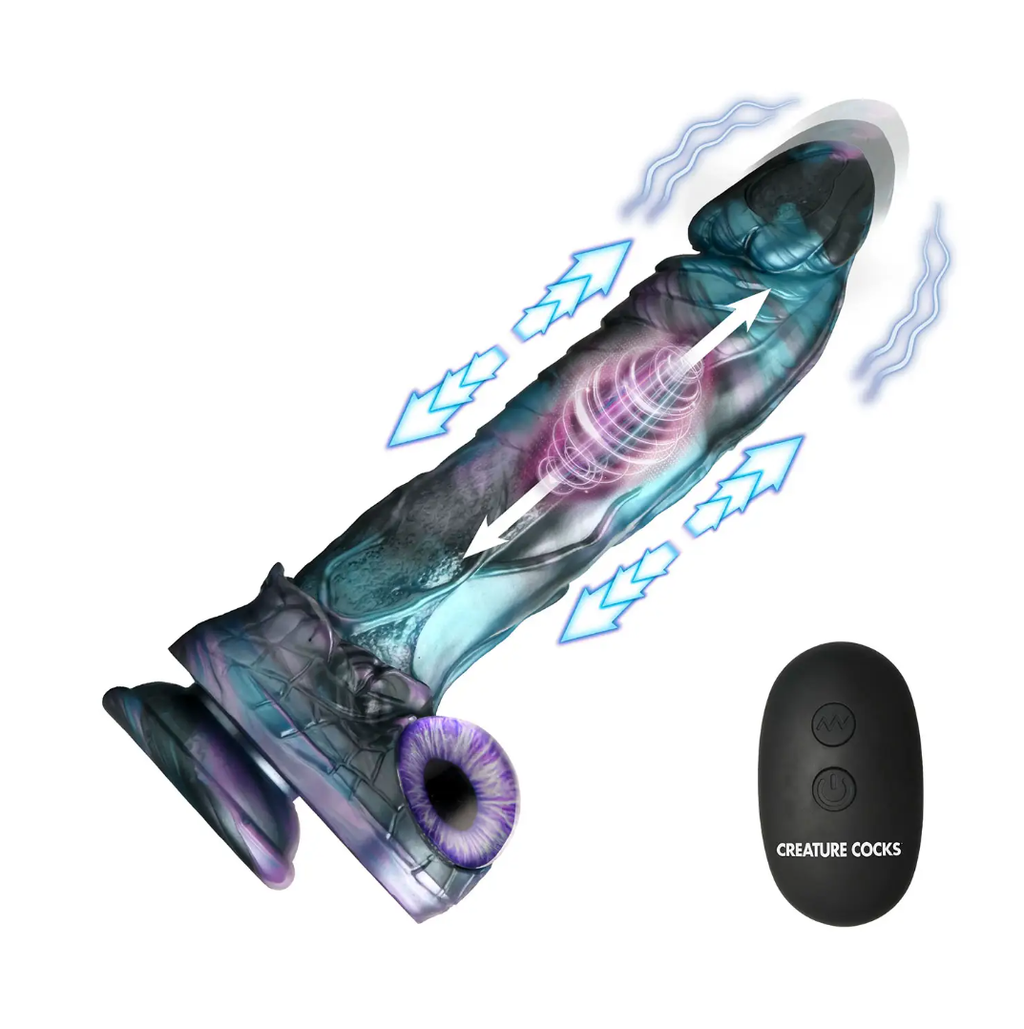 Creature Cocks – Astro-Thrust 9.3” Thrusting Vibrating Dildo