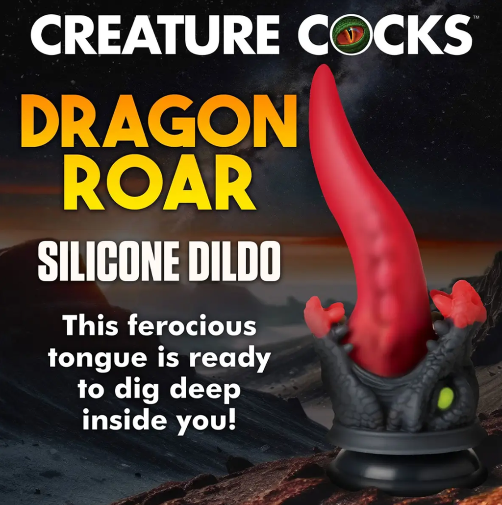 Creature Cocks - Dragon Roar 8.5-inch Silicone Suction Cup Dildo