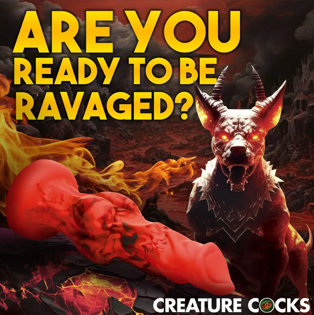 Creature Cocks – Fire Hound 6.75” Silicone Dildo