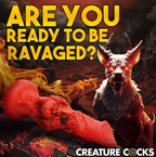 Creature Cocks – Fire Hound 6.75” Silicone Dildo