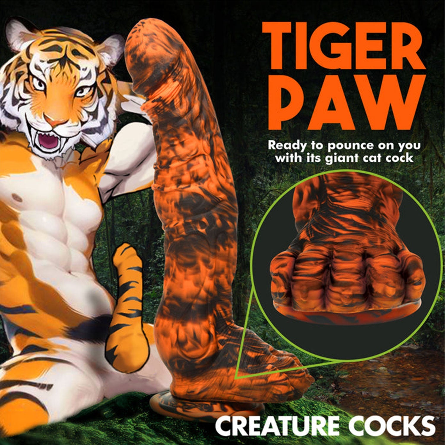 Creature Cocks – Sabertooth Silicone Suction Cup Fantasy Dildo