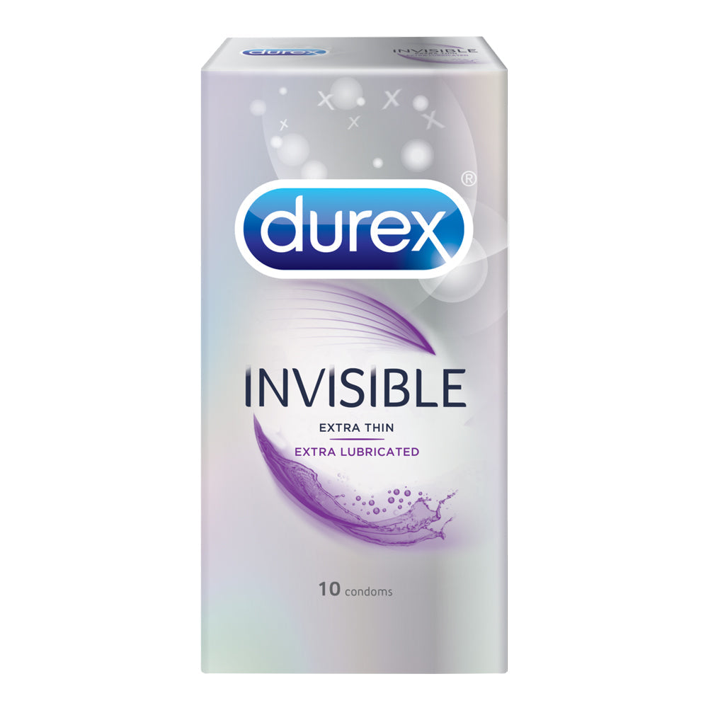 Durex - Invisible Extra Lubricated 10 Pcs Condom