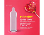 Durex - Strawberry with Dots and Flavor Condoms Box of 12