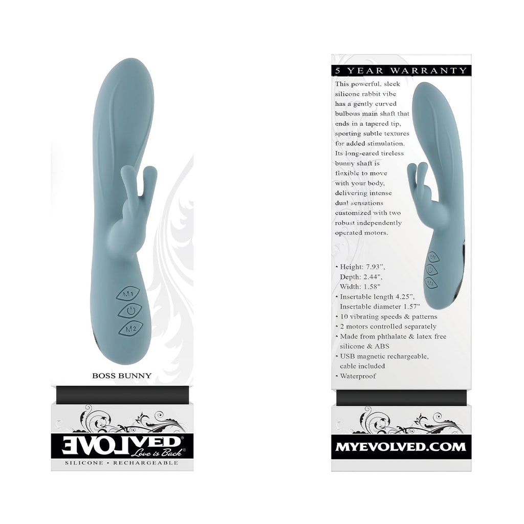 Evolved - Boss Bunny Rechargeable Silicone Rabbit Vibrator