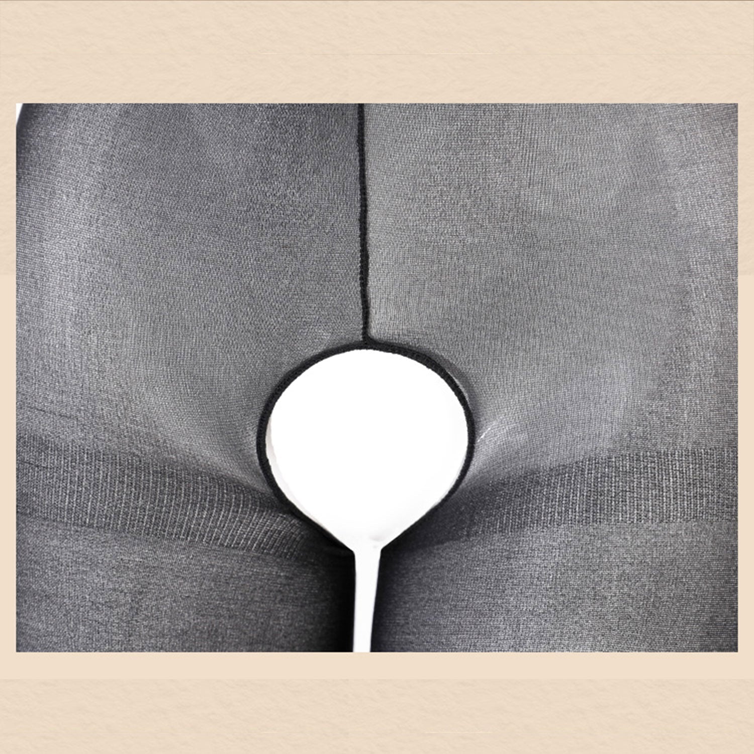 Fee Et Moi - Crotchless Sheer Black Lace Halter Bodysuit XL