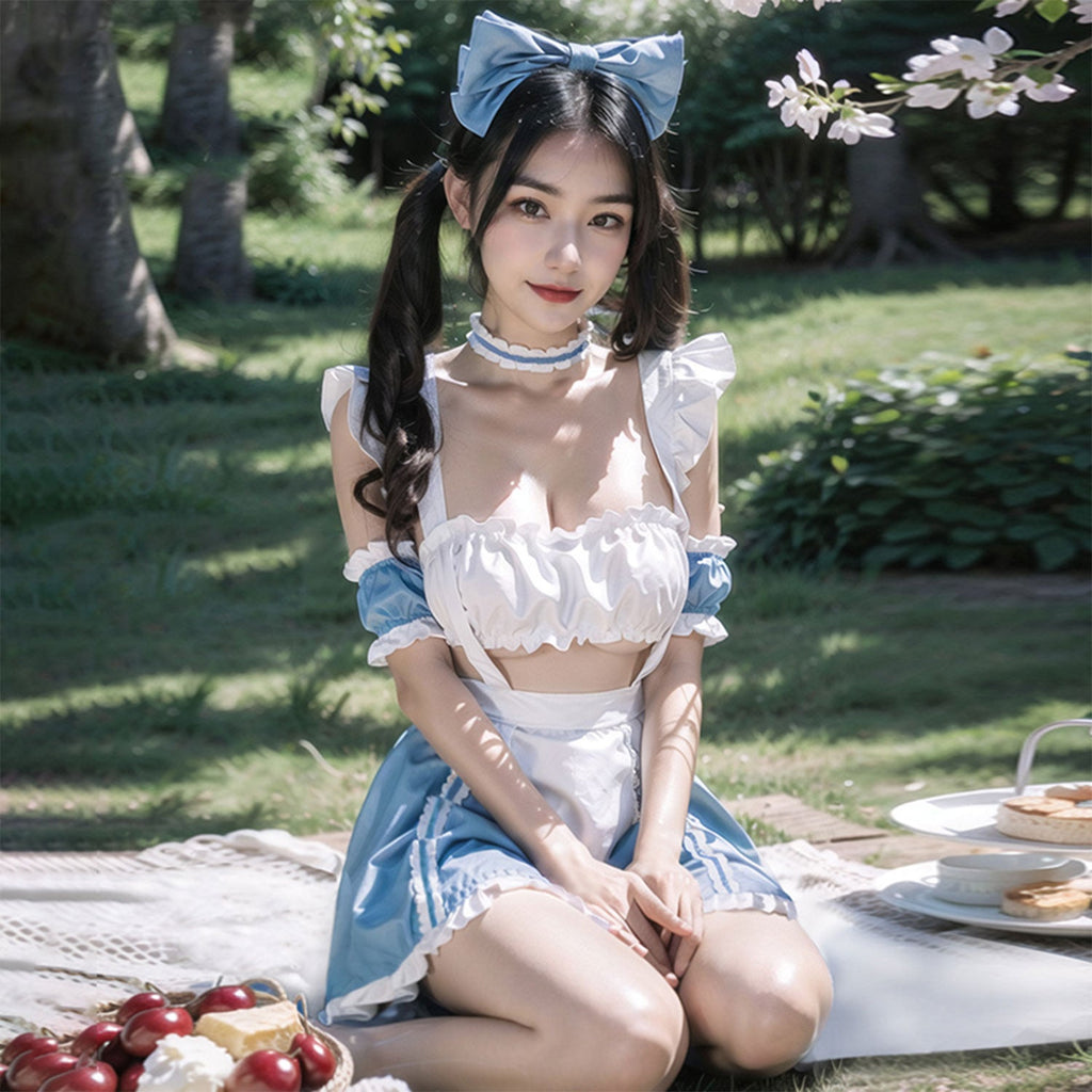 Fee Et Moi - One Size Enchanting Alice Maid Lingerie Set