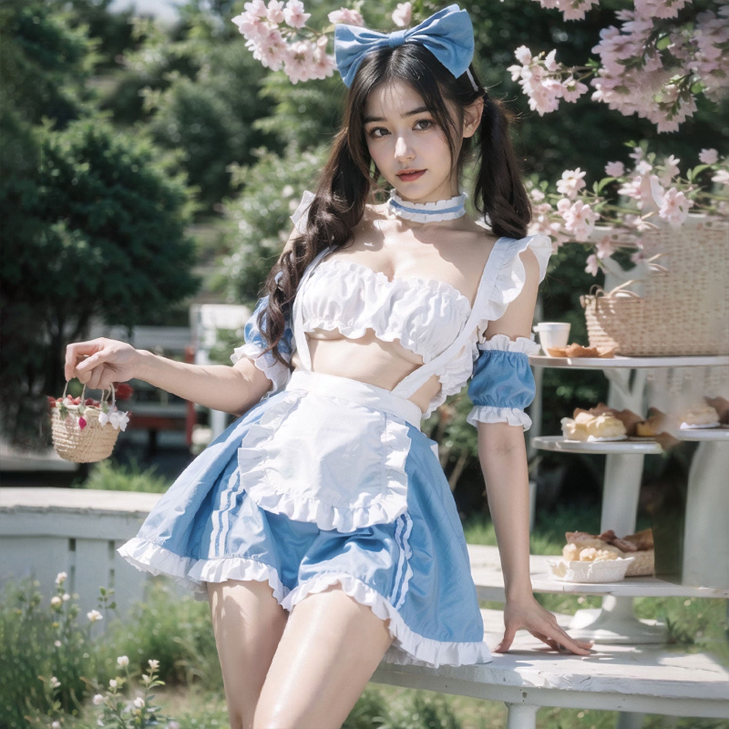 Fee Et Moi - One Size Enchanting Alice Maid Lingerie Set