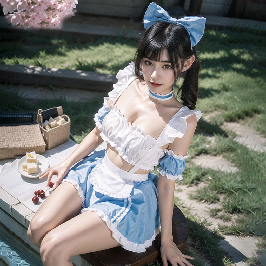 Fee Et Moi - One Size Enchanting Alice Maid Lingerie Set