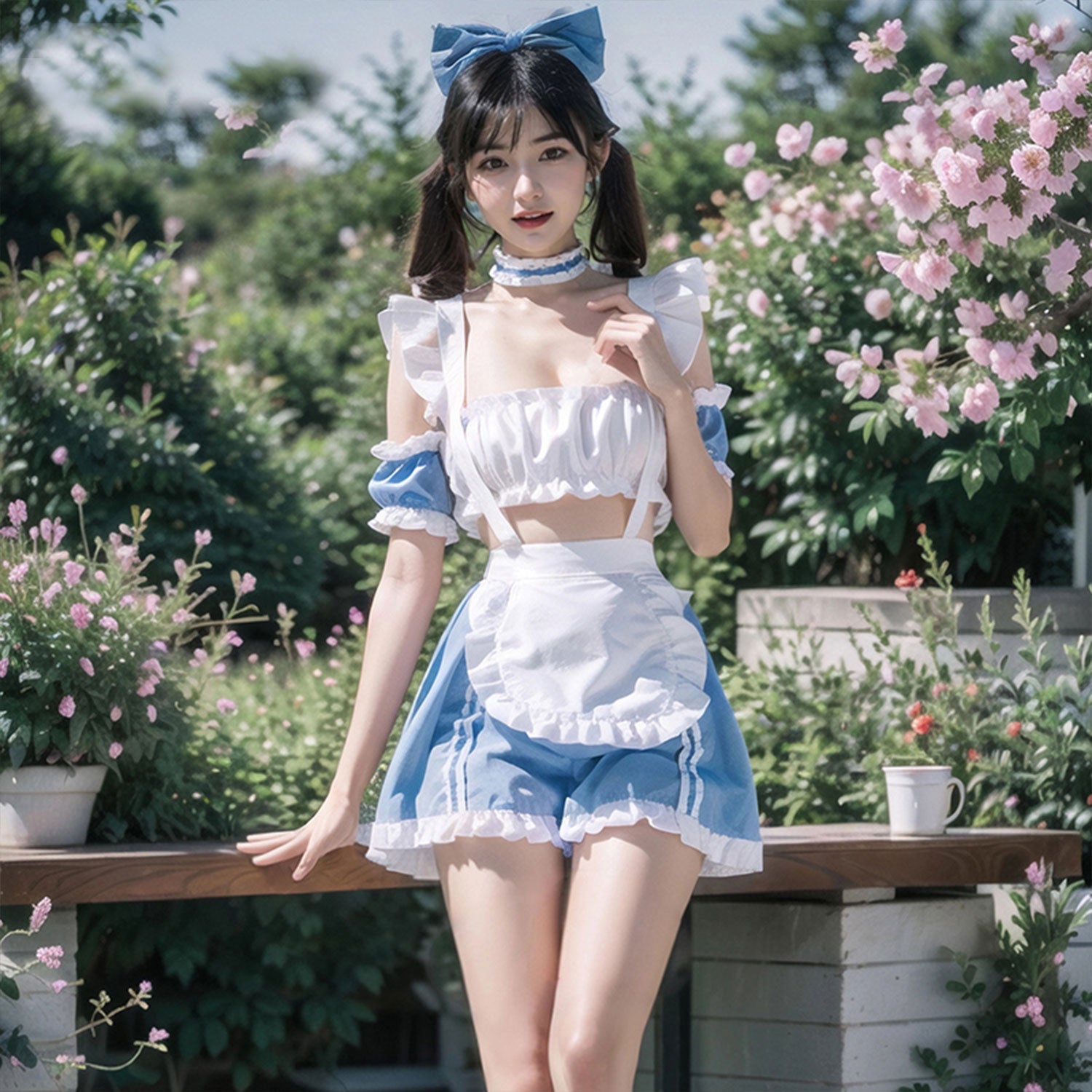 Fee Et Moi - One Size Enchanting Alice Maid Lingerie Set