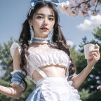 Fee Et Moi - One Size Enchanting Alice Maid Lingerie Set