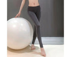Fee Et Moi - Sexy Open Crotch Silk Yoga Pants One Size Gray
