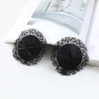 Fee Et Moi - Midnight Noir Lace Bow Nipple Pasties