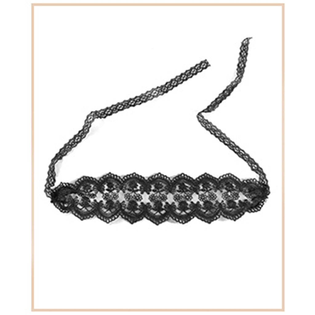 Fee Et Moi - Sexy Mysterious See-Through Lace Eye Mask in Black