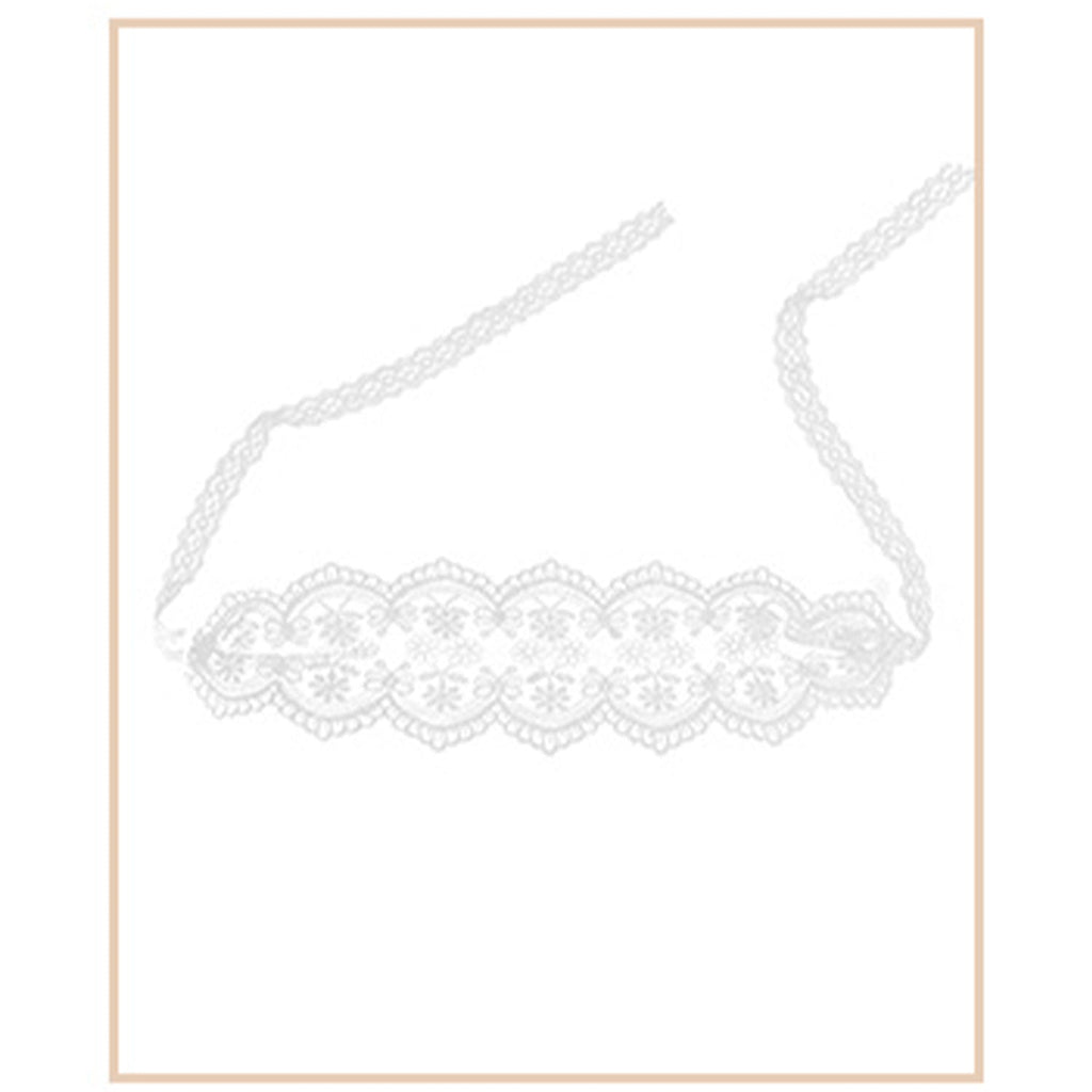 Fee Et Moi - Sexy Mysterious See-Through Lace Eye Mask in White