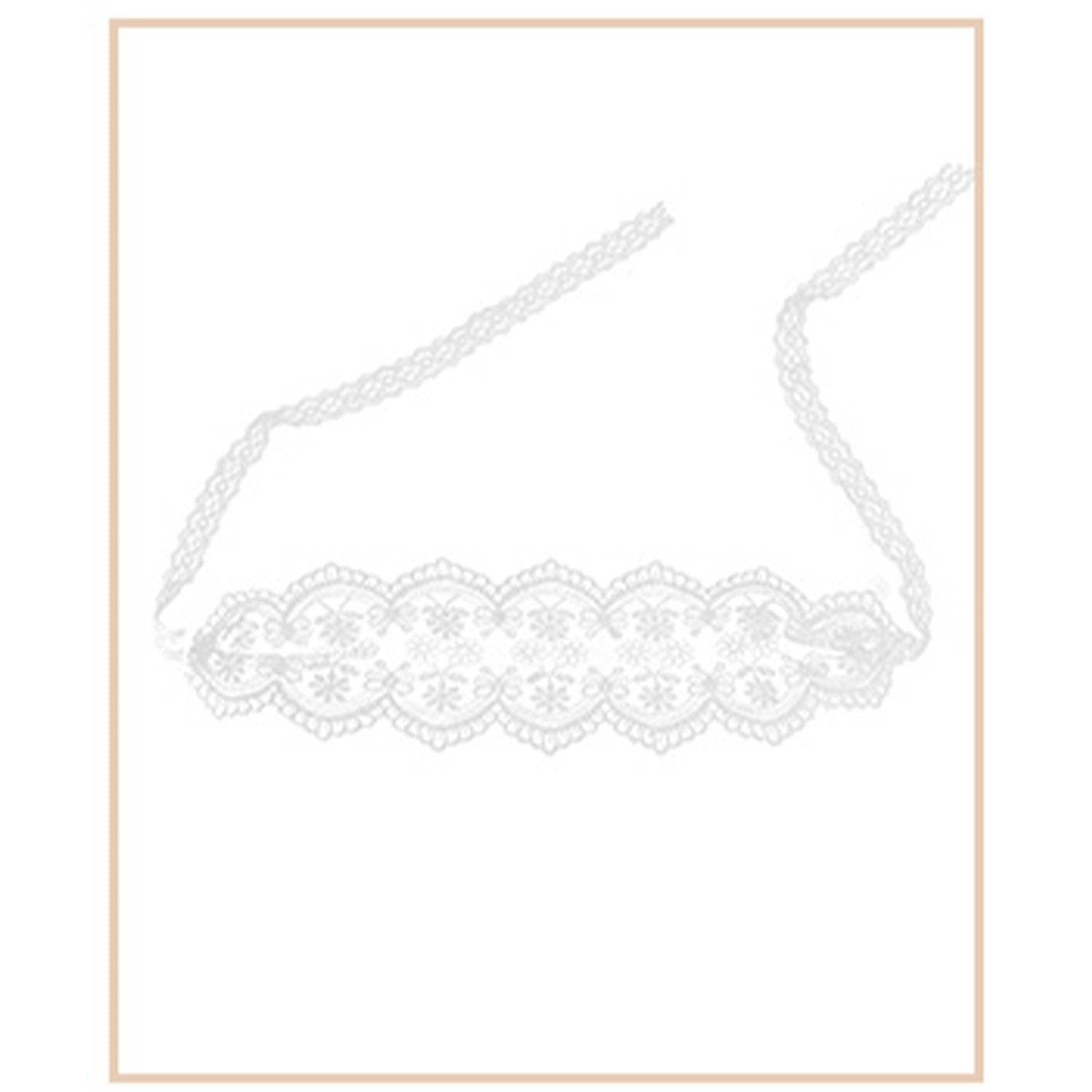 Fee Et Moi - Sexy Mysterious See-Through Lace Eye Mask in White