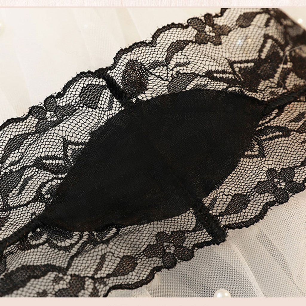 Fee Et Moi - Sexy Lace V-Style Temptation Thong Panty Black