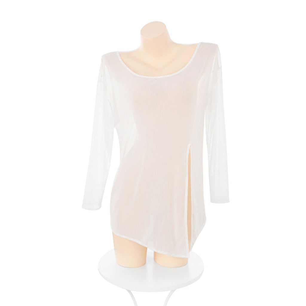 Fee Et Moi - Sheer Bikini Cover-up with Side Slit