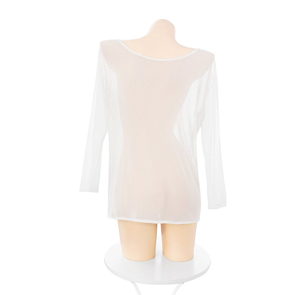 Fee Et Moi - Sheer Bikini Cover-up with Side Slit