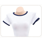 Fee Et Moi - Sporty Chic Lace-Up Sides Active Bodysuit with Hip Shorts