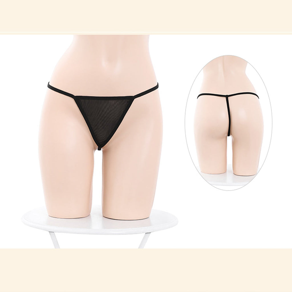 Fee Et Moi - Sultry Sheer Mesh One-Shoulder Mini Dress Black