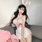 Fee Et Moi - Sweet Bunny Charm Sheer Lingerie Set One Size