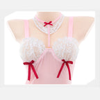 Fee Et Moi - Sweet Bunny Charm Sheer Lingerie Set One Size