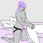 Fun Factory - Amor Harness-Compatible Silicone Dildo with Suction Cup Black/Red