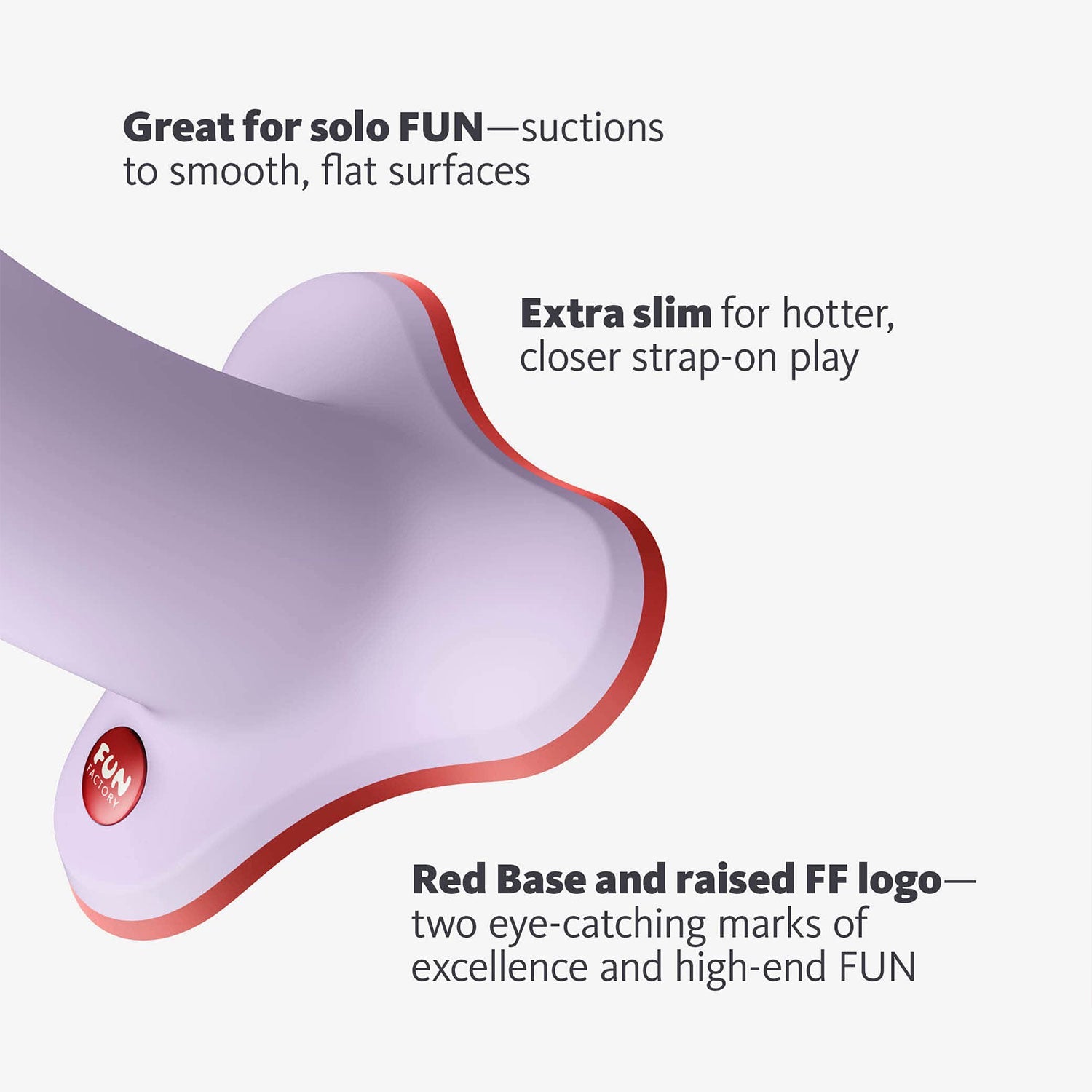 Fun Factory – Amor Harness-Compatible Silicone Dildo with Suction Cup