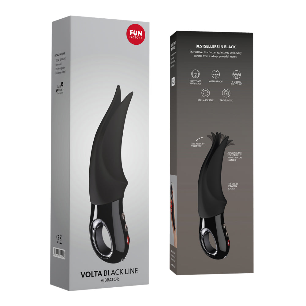 Fun Factory - G5 Vibe Volta Rechargeable Tongue Licking Pleasure Clitoral Vibrator Black