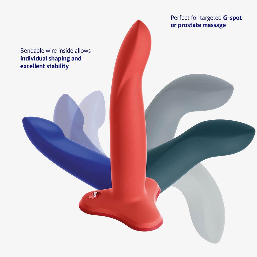 Fun Factory - Limba Flex Bendable 7-inch Silicone Dildo with Suction Cup Medium
