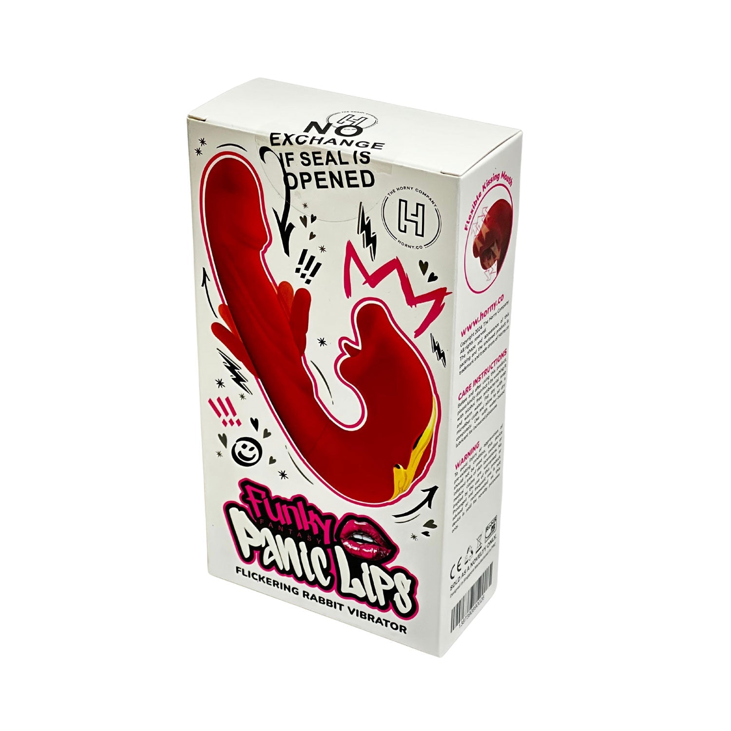 Panic Lips Flickering Rabbit Vibrator - Playful Teasing & Dual Pleasure