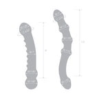 Glas - 2 Piece Double Pleasure Double-Ended Glass Dildo Set