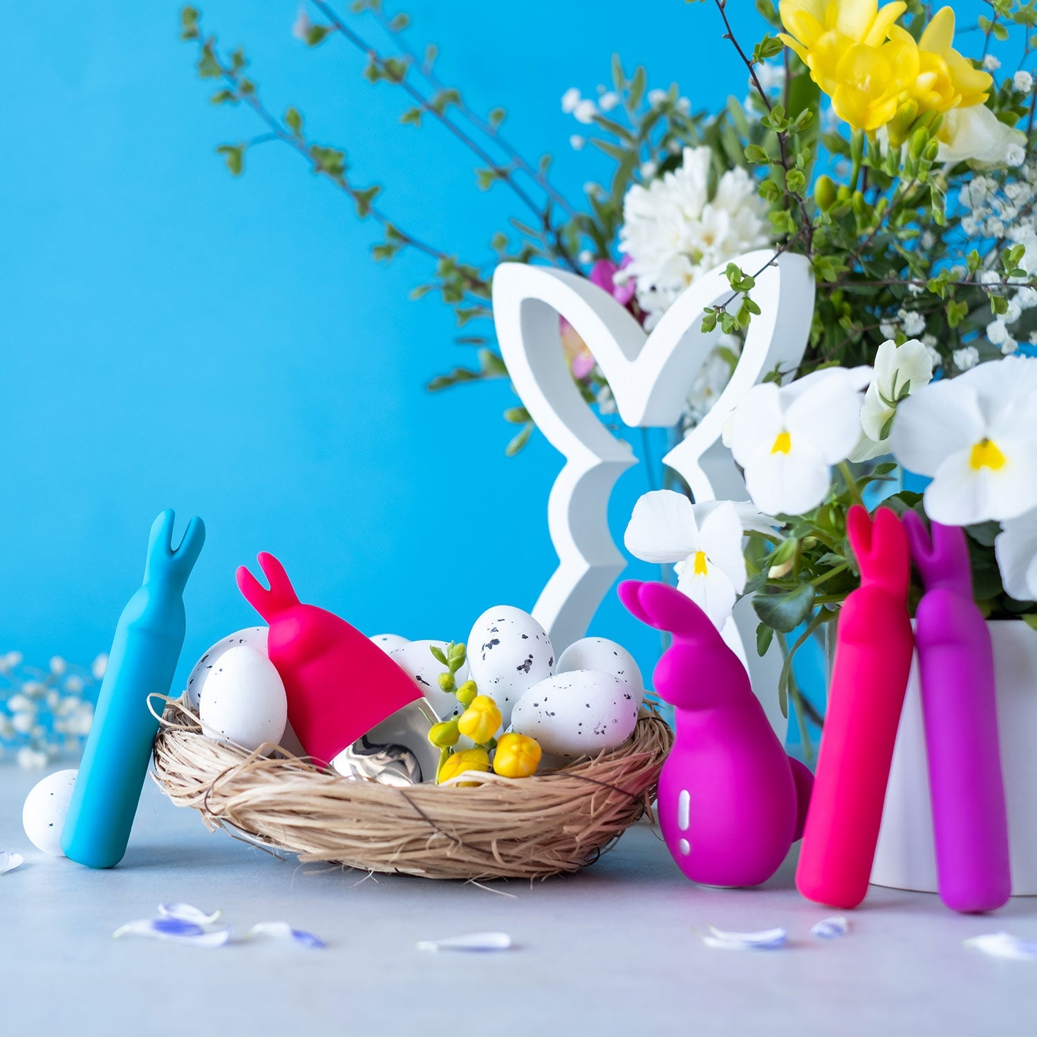 Happy Rabbit - Rechargeable Bullet (Blue)